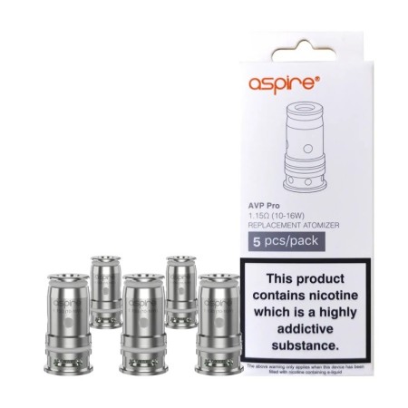 Aspire - RESISTENZE AVP PRO COIL 1.15Ohm - PACK 5 PEZZI