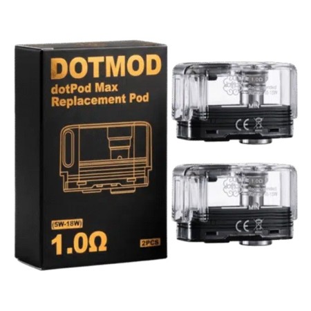 DotMod - DOTPOD MAX Tank con resistenza integrata da 1,0ohm - 2 Pezzi