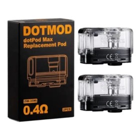 DotMod - DOTPOD MAX Tank con resistenza integrata da 0,4ohm - 2 Pezzi