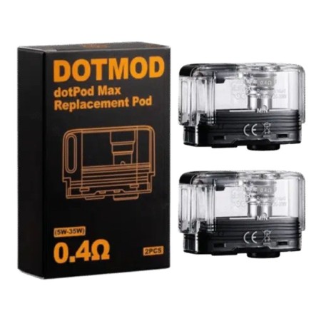 DotMod - DOTPOD MAX Tank con resistenza integrata da 0,4ohm - 2 Pezzi