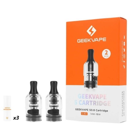 Geekvape - Wenax S POD DI RICAMBIO 0.8ohm - 2 PEZZI