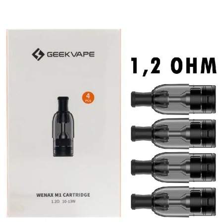 Geekvape - Wenax M1/M2 POD DI RICAMBIO 1.2ohm 2ml - 4 PEZZI