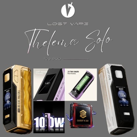 Lost Vape - THELEMA SOLO PRO BOX MOD 100W