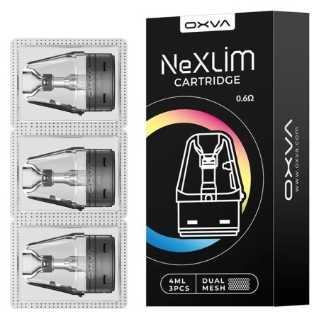Oxva - NEXLIM POD DI RICAMBIO TOP FILL DA 0.6 ohm - 3 PEZZI - 4ml