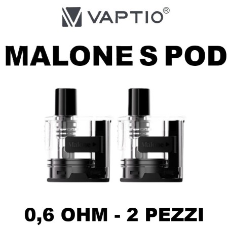 Vaptio - MALONE S POD DI RICAMBIO da 0,6 ohm - 2 PEZZI