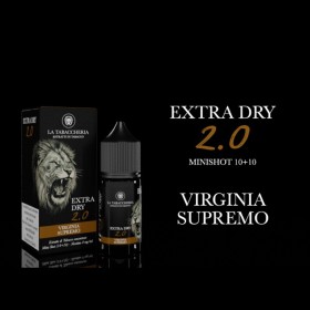MINI SHOT - La Tabaccheria - Extra Dry 2.0 - VIRGINIA SUPREMO - aroma 10+10 in flacone da 30ml