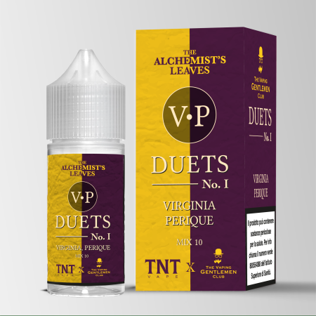 MINI SHOT - The Vaping Gentlemen Club - The Alchemist’s Leaves - DUETS N.1 VIRGINIA PERIQUE  - aroma  10+10 in flacone da 30ml
