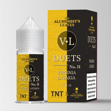 MINI SHOT - The Vaping Gentlemen Club - The Alchemist’s Leaves - DUETS N.2 VIRGINIA LATAKIA  - aroma  10+10 in flacon