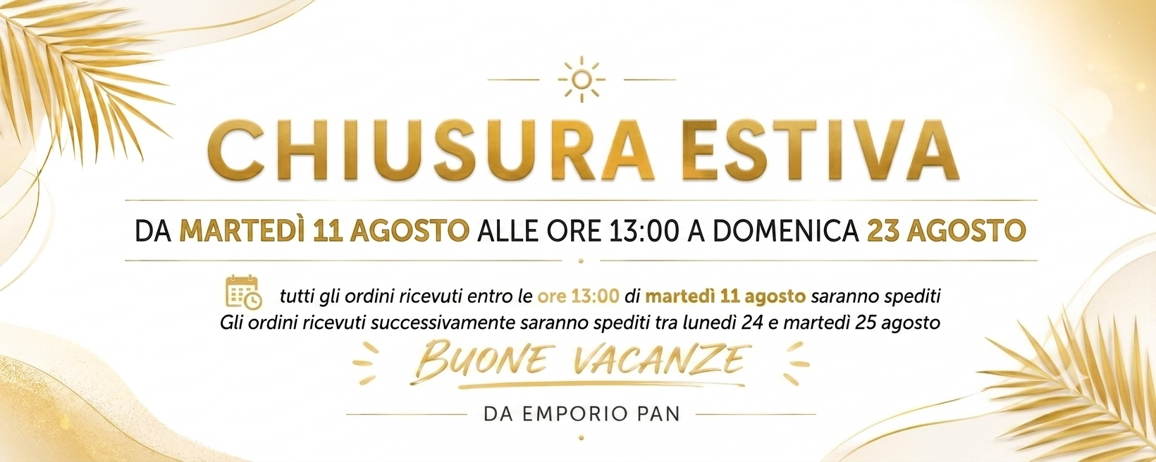 CHIUSURA ESTIVA