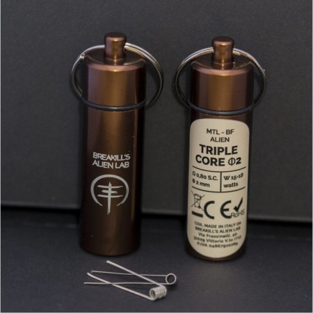 Breakill's Alien Lab - Mtl Alien BF NT2 - TRIPLE CORE 0.80ohm ID 2mm 15-18W - 2 PEZZI