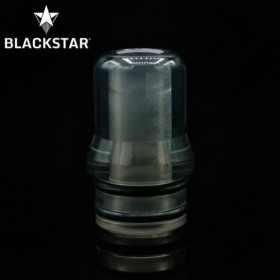 BlackStar - Drip tip MUM V2 - Trasparent Grey Polished