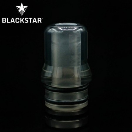 BlackStar - Drip tip MUM V2 - Trasparent Grey Polished