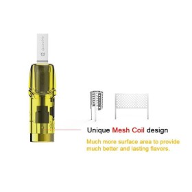 Quawins - Pod Vstick Pro 400mah POD DI RICAMBIO 2ml - 1,4 Ohm- 3 PEZZI - ULTIMA VERSIONE MS COIL MESH