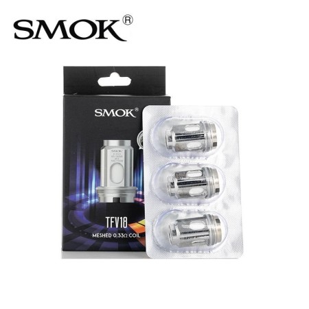 Smoktech - TFV18 Tank MESH COIL 0.33 ohm - PACK 3 RESISTENZE
