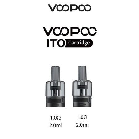 Voopoo - Doric 20/20 SE/Q/Drag Q POD DI RICAMBIO ITO COIL INTEGRATA 1,0ohm 2ml - 2 PEZZI