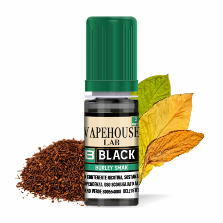 Vapehouse Lab by Tob Pharma - BLACK 3mg/ml - Liquido pronto 10ml