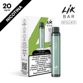 Lik Bar by Suprem-e - STILL STARTED KIT 400mAh CON POD PRECARICATA 20mg/ml - Mr Mint -