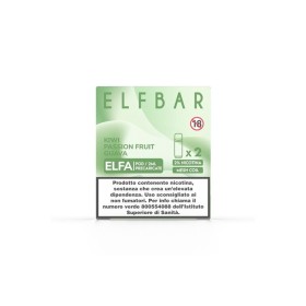 ElfBar - ELFA POD PRECARICATE 20mg/ml - KIWI PASSION FRUIT GUAVA - 2 PEZZI