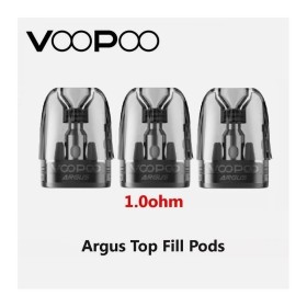 Voopoo - POD DI RICAMBIO ARGUS TOP FILL 1,0 ohm 3ml - 3 PEZZI