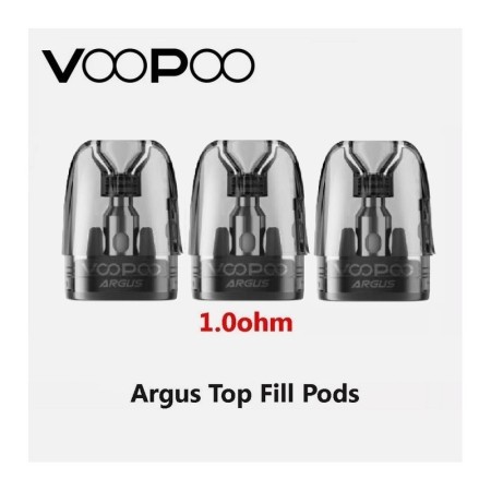 Voopoo - POD DI RICAMBIO ARGUS TOP FILL 1,0 ohm 3ml - 3 PEZZI
