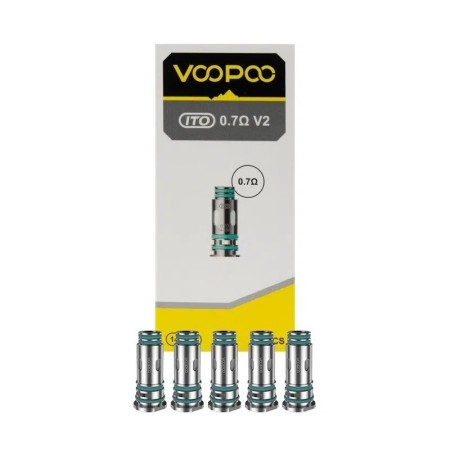 Voopoo - RESISTENZE ITO V2 da 0.7ohm - PACK 5 PEZZI