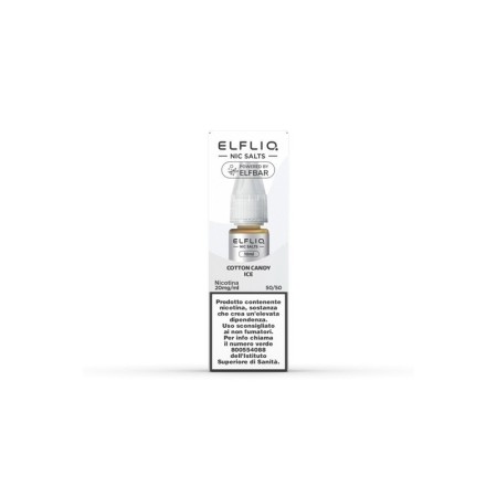 Elfliq by Elfbar - COTTON CANDY ICE 20mg/ml - Liquido pronto ai sali di nicotina 10ml
