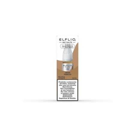 Elfliq by Elfbar - CREAM TOBACCO 20mg/ml - Liquido pronto ai sali di nicotina 10ml