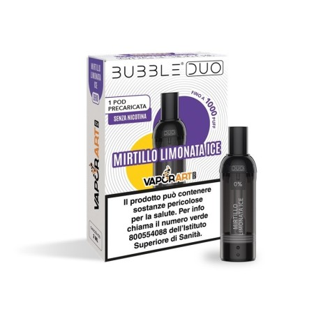 Vaporart - BUBBLE DUO POD PRECARICATA 10mg/ml - MIRTILLO LIMONATA ICE - 1 PEZZO