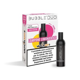 Vaporart - BUBBLE DUO POD PRECARICATA 10mg/ml - LAMPONE LIMONATA ICE - 1 PEZZO