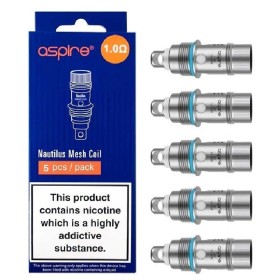 Aspire - Nautilus RESISTENZE MESH 1,0ohm - PACK 5 PEZZI