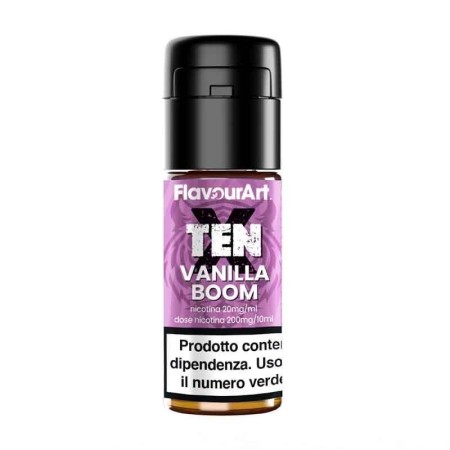 Flavour Art - Ten X - VANILLA BOOM 20mg/ml - Liquido pronto ai sali di nicotina 10ml