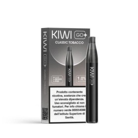 Kiwi Vapor - KIWI GO+ STARTER KIT 500mAh  CON POD PRECARICATA 10mg/ml - Classic Tobacco