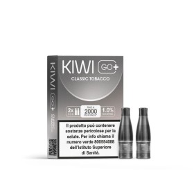 Kiwi Vapor - POD PRECARICATE per Kiwi Go+ 10mg/ml - Classic Tobacco - 2 PEZZI
