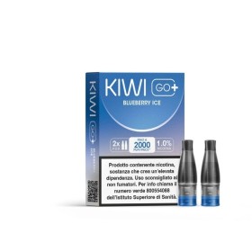 Kiwi Vapor - POD PRECARICATE per Kiwi Go+ 10mg/ml - Blueberry Ice - 2 PEZZI