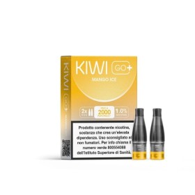 Kiwi Vapor - POD PRECARICATE per Kiwi Go+ 10mg/ml - Mango Ice - 2 PEZZI