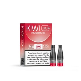 Kiwi Vapor - POD PRECARICATE per Kiwi Go+ 10mg/ml - Strawberry Ice - 2 PEZZI