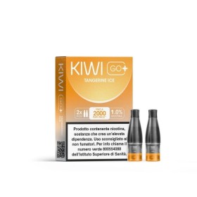 Kiwi Vapor - POD PRECARICATE per Kiwi Go+ 10mg/ml - Tangerine Ice - 2 PEZZI