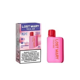 Lost Mary - TOCA AIR KIT PINK 750mAh CON POD PRECARICATA 20mg/ml - Strawberry Ice