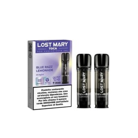Lost Mary - POD PRECARICATE per Toca Air 20mg/ml - Blue Razz Lemonade - 2 PEZZI