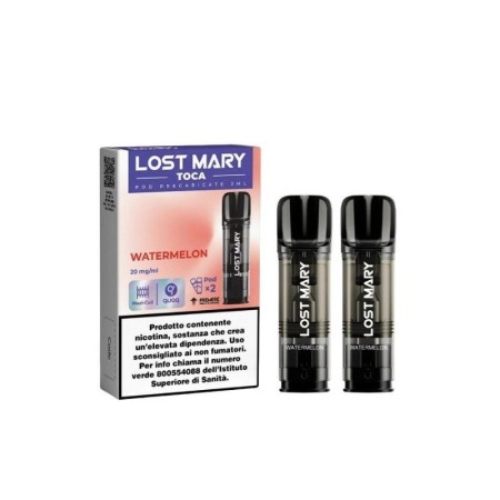 Lost Mary - POD PRECARICATE per Toca Air 20mg/ml - Watermelon - 2 PEZZI