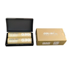 18650 - GOLISI G30 INR 3000mAh 30A PROTECTED - 2 PEZZI - Flat top