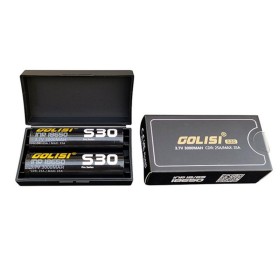 18650 - GOLISI S30 INR 3000mAh 25A PROTECTED - 2 PEZZI - Flat top