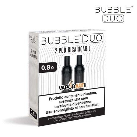 Vaporart - Bubble Duo POD DI RICAMBIO OPEN 0,8ohm - 2 PEZZI