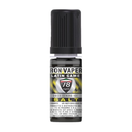 Iron Vaper - LATIN GAME 18mg/ml - Liquido pronto ai sali di nicotina 10ml