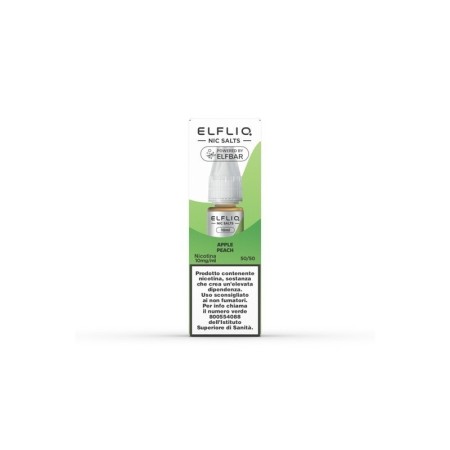 Elfliq by Elfbar - APPLE PEACH 10mg/ml - Liquido pronto ai sali di nicotina 10ml