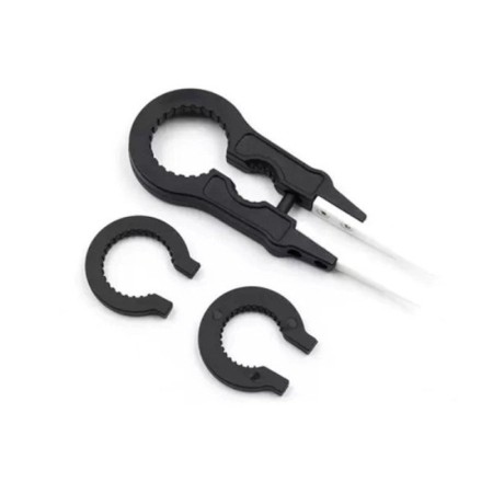 PINZETTA VAPER TWEEZERS IN CERAMICA + ADATTATORI - BLACK