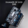 Vaperz Cloud - HAMMER OF GOD 200 DUAL18650 - Plasma Blue