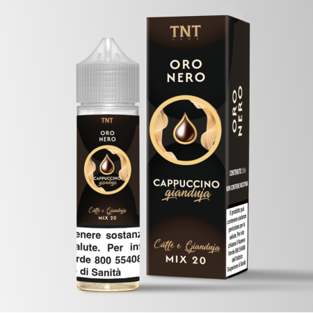 SHOT - TNT Vape - Oro Nero Bidistillati di caffè - CAPPUCCINO GIANDUJA - aroma 20+40 in flacone da 60ml