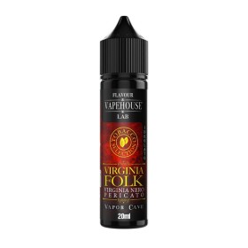SHOT - Vapehouse by Vapor Cave - Tobacco Selection - VIRGINIA FOLK - aroma 20+40 in flacone da 60ml SHOT - Vapehouse by Vapor Cave - Tobacco Selection - VIRGINIA FOLK - aroma 20+40 in flacone da 60ml
