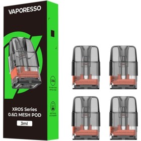 Vaporesso - XROS POD DI RICAMBIO COREX SIDEFILL 0.6ohm - 3ml - 4 PEZZI Vaporesso - XROS POD DI RICAMBIO COREX SIDEFILL 0.6ohm - 3ml - 4 PEZZI